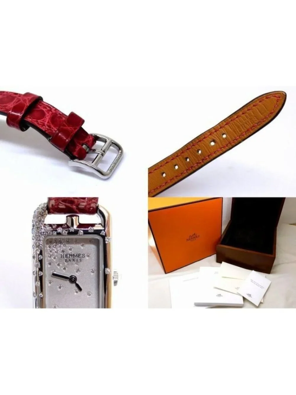 Hermes Nantucket Jete de Diamant Watch Diamond Stainless Steel